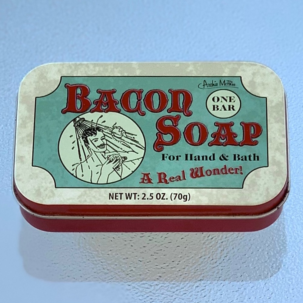 Bacon Soap in Tin Box